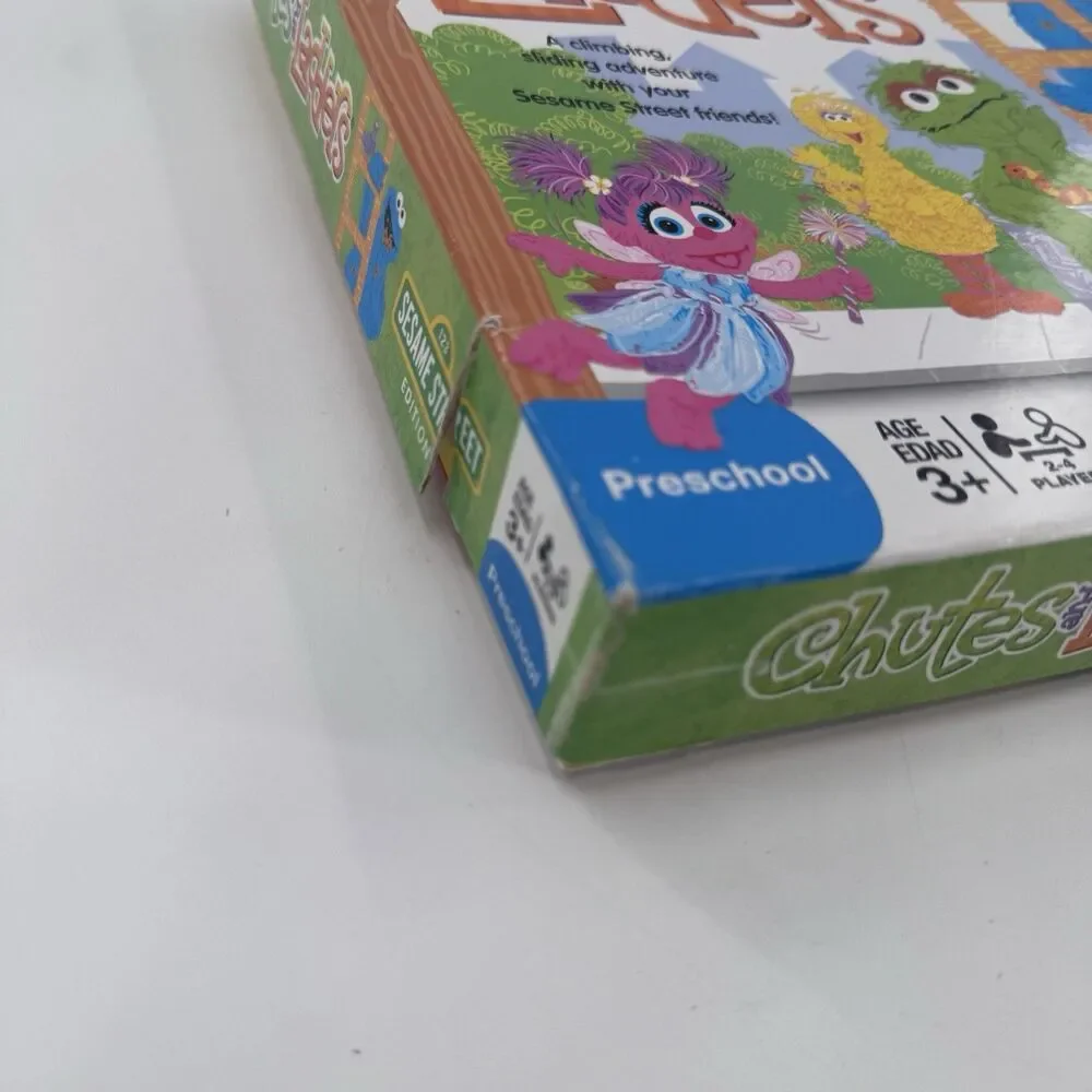 Sesame Street Chutes And Ladders Board Game Milton Bradley Preschool Complete